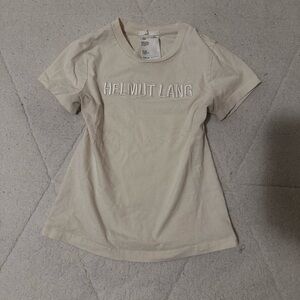 Helmut Lang Beige Short Sleeve Tee